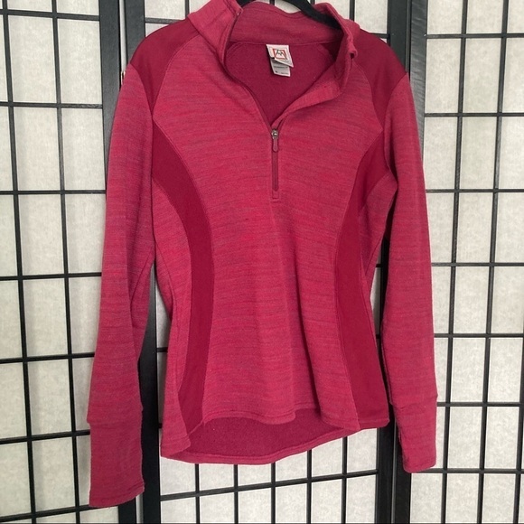 Avalanche Outdoor Half Zip PulloverSweatshirt Jacket Pink Medium - Picture 3 of 12